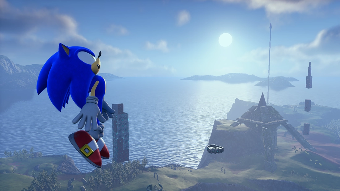 Sonic Frontiers development image from Morio Kishimoto's Sonic Channel column